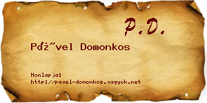 Pável Domonkos névjegykártya